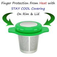MyTea Infuser ~ Ultra Fine Loose Leaf Tea Infuser with Lid ~ Large Capacity Stainless Steel Tea Strainer Basket... N14