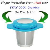 MyTea Infuser ~ Ultra Fine Loose Leaf Tea Infuser with Lid ~ Large Capacity Stainless Steel Tea Strainer Basket... N15