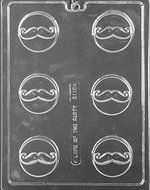 Mustache Oreo Cookie Candy Mold Chocolate Mold Movember SHIPS SAME DAY!! m107