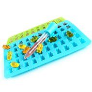 Silicone Gummy Bear Mold - 2 Pack 50 Cavity, Chocolate and Candy Mold Complete With Dropper - Great Cute Gift... N2