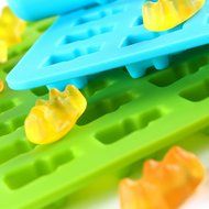 Silicone Gummy Bear Mold - 2 Pack 50 Cavity, Chocolate and Candy Mold Complete With Dropper - Great Cute Gift... N3