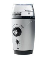 Hamilton Beach 80365 Custom Grind Hands-Free Coffee Grinder, Platinum N4