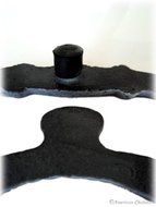 Heavy Cast Iron Teapot Tea Pot Shaped Country Kitchen Trivet Hot Plate with Legs N3