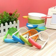 GogoForward Baby Fruit Food Hand Grinding Tool Bowl Rod Set Color Random N3