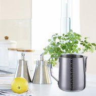 Samber 900 ML Steaming Pitcher Stainless Steel Milk Coffee Latte Frothing Garland Cup (with Volume Markings) N4