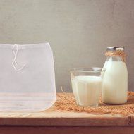 Superior Quality Nut Milk Bag - Reusable Almond Milk Bag and All Purpose Strainer, 12 inch by 12 inch, 2 Bags... N5
