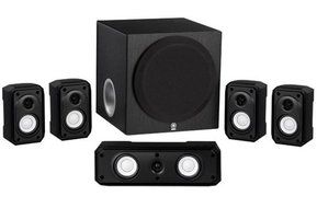 Yamaha 5.1-Channel Advanced Active Servo Technology Complete 6 Piece Home Theater Speaker Package - Designed for... N3