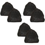 Acoustic Audio G6RS Granite 6.5" Rock Speaker 3 Pair Pack Outdoor Weatherproof Speakers