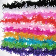 Pink Lizard Costume Fluffy Feather Boa Hen Night Party Wedding Dress Up Scarf N3