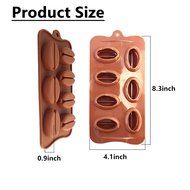 Cherryard 7 Cavities Coffe Bean Shape Silicone Chocolate Candy Molds