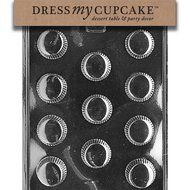 Dress My Cupcake DMCAO032 Chocolate Candy Mold, Medium Peanut Butter Cup