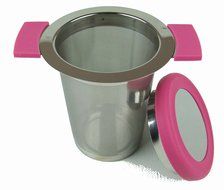 The Tea Makers of London Stainless Steel Tea Strainer With Anti Slip Handles - 0.5Mm Micro Filter - Black N8