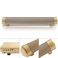 Jumphigh Sound Bar Wireless Subwoofer 3.0 Bluetooth Speaker 10W (2&times;5W) Small TV Soundbar Bluetooth Receiver Stereo... N4