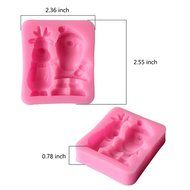 Christmas Gift - Christmas Fondant Silicone Sugar Mold Cake Decorating - Christmas Santa Sled Deer N8
