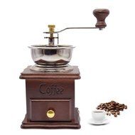 XHSP Vintage Mini Manual Coffee Grinder Wooden Hand Coffee Mill Herbal Medicine Grinding Machine N5