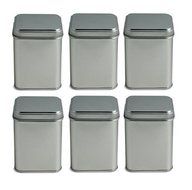 PremiumVials Tea Tin Canister, PACK OF 6