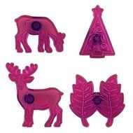 Reindeer, Lacy Leaves and Christmas Scroll Tree by JEM Cutters N2