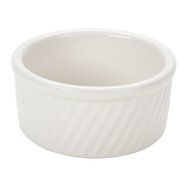 Souffle Dish Swirl Eggshell 8 oz