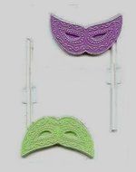 1 X Mardi Gras Face Mask Pop Candy Mold