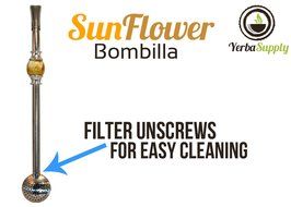 Easy Clean Yerba Mate Bombilla for Gourd Drinking Straw with Cleaning Brush and Removable Filter Head N19