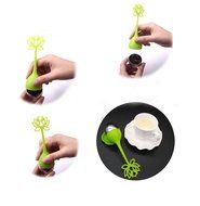 JLHua Lotus Flower Loose Leaf long-handled Tea Infuser Best Tea Scoop Strainer N5