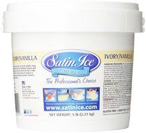 Satin Ice Black/Vanilla Rolled Fondant, 5 lb Tub N4