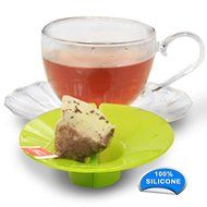 Epoca Silicone Tea Bag Buddy and Cup Cover Lid, 6-Pack, Colors Vary N8