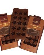 Candy, Chocolate, Jelly, and Silicone Mold of Hearts, Clovers, and Stars (pack of 3) N6