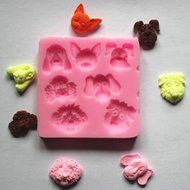 Silicone 3D Dog Fondant Mould Cake Decorating Chocolate Baking Mold Sugarcraft N2