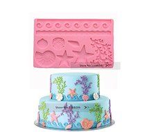 Anyana Sea Shell Shape Fondant Silicone Wedding Cake Mould Chocolate Decoration Tools N4