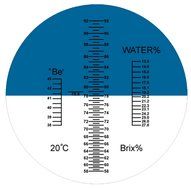 Brix Honey Refractometer High Measuring Range Honey Tester-Baume degrees 38-43 Percentage and Brix 58-92 Percentage N9