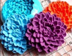 Baking Molds 3D Silicone Mould Cake Candy Pastry Tools Non-stick Chrysanthemum Mini Pink Flower Sugarcraft for... N3