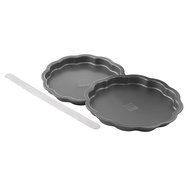 Sweet Creations Scallop Layer Cake Pan Set with Leveling Knife N5