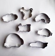 Yunko 7pcs Good time on vacation Stainless Steel Cookie Fondant Cutter Cake Decoration Tools Cloud Rainbow Beetle...