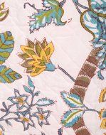 White Tea Cosy Cotton 15x11 Tea Cozy Hand Block Printed Floral By Rajrang N6