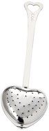 Kate Aspen Tea Time Heart Tea Infuser in Elegant White Gift Box, Silver/White