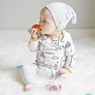 Clothes Set ,BeautyVan Cute Newborn Baby Kids Cartoon House T-Shirt Top +Pants Hat Outfit Clothes Set (24M, White) N6