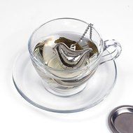Hot 1pcs Stainless Steel Loose Leaf Tea Strainer Herbal Infuser Spice Strainer Mesh Filter (Bird) TEAI-E N10