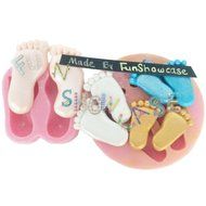Assorted sizes BABY FEET 2 pcs Set Molds, non stick sugarcraft Sugar paste, Chocolate, Fondant, Butter, Resin,... N5