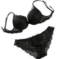Underwear Suit Lace Bra , PHOTNO Women Push Up Lace Padded Bra Set Embroidery Underwear N8