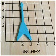 Gibson Flying V Guitar Shaped Fondant Cookie Cutter #1035 N2