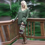 PHOTNO Women Lady Casual Skinny Christmas Print Stretchy Pants Slim Leggings N28