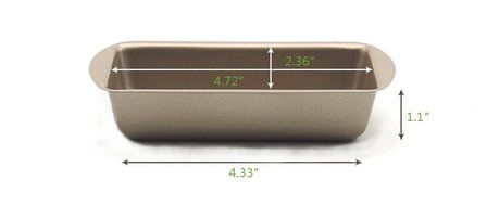 Bestwoohome Nonstick Bakeware Cake Baking/Roasting Pans for Kitchen (9 x 7 Inches) N18