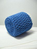 Handmade Crochet Blue Ice Cream Pint Cozy