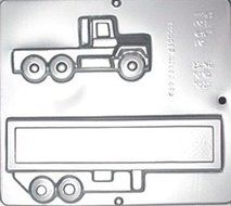 Tractor Trailer Truck Set Chocolate Candy Mold 1232