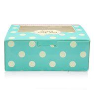 Wanting Set Of 4 Spot Pattern Candy Egg Tart Cake Bakery Boxes N4