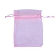 Candy Bag DZT1968 100pcs Organza Wedding Party Decoration Gift Candy Sheer Bags Pouches (Orange) N12