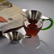 Roto - 2pcs/lot of Quality Stainless Mental Tea Strainer Chinese Kung Fu Tea Set Service Tools Infuser Filter N2