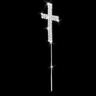 Rhinestone Cross Shape "+" Cake Topper Anniversary Decoration N6