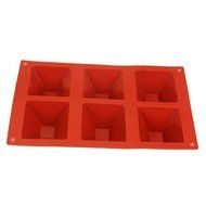PIAGO 1 Pcs 6 Pyramid DIY Silicone Cake Baking Mold Cake Pan Muffin Cups Handmade Soap Moulds Biscuit Chocolate...